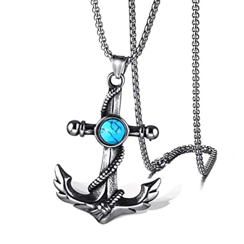 LXSSLY Punk Chain Boxing Gloves Charm Pendant, Stainless Steel Necklace