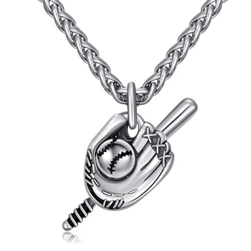 Men's Sports Pendant Necklace in 925 Sterling Silver