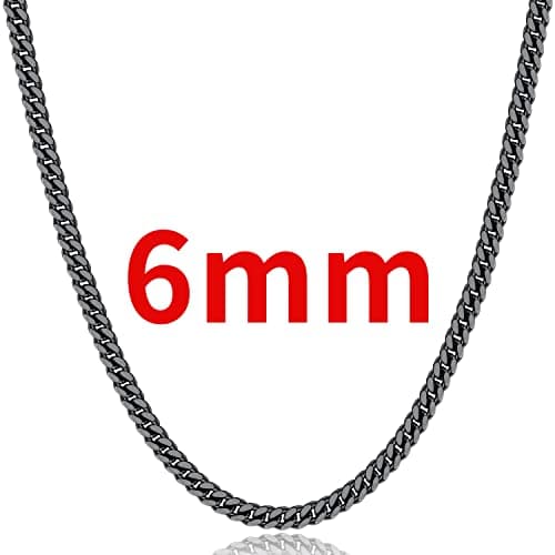 18K Gold Plated Diamond Cut Miami Cuban Link Chain for Men and Women