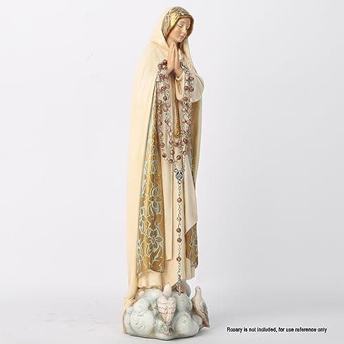 Buildclassic BC Catholic Our Lady of Fatima Statue, 12" H, Blessed Virgin Mary Figurine for Altar and Religious Gift
