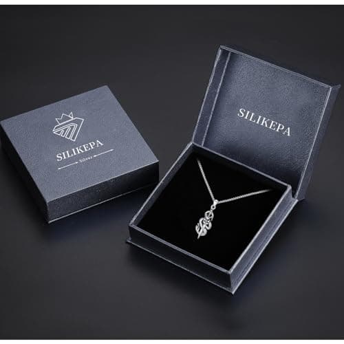 Silikepa 925 Sterling Silver Mysterious Snake Pendant Necklace