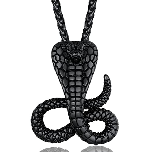 Retro Cobra Snake Necklace for Gothic Jewelry Fans