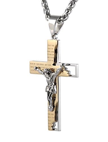 Men's Stainless Steel Cross Necklace
