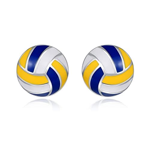 Sports Mom Jewelry: 925 Sterling Silver Earrings for Softball, Volleyball, Basketball, Baseball, Football, and Soccer – Hypoallergenic Gifts for Women and Players