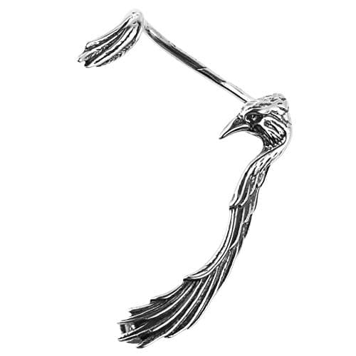 Stainless Steel Dragon Ear Cuff Earrings for Women and Men