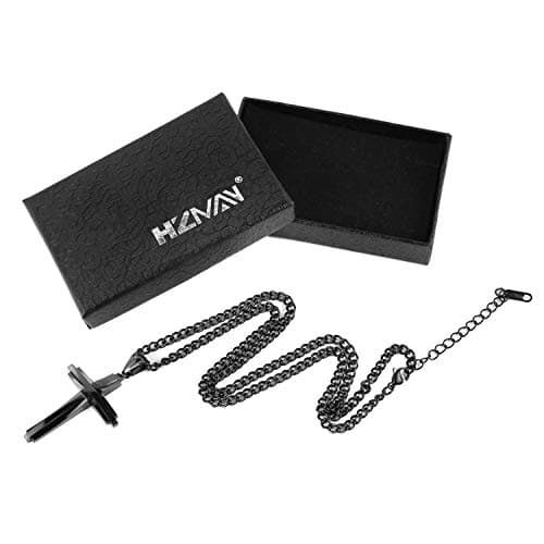Stainless Steel Silver Cross Pendant Necklace with Chain