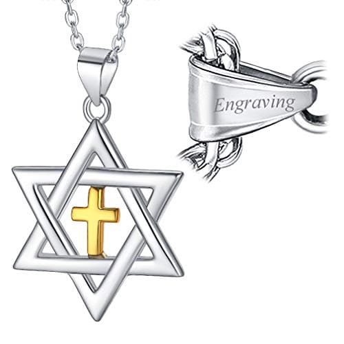FaithHeart Sterling Silver Star of David Pendant for Women & Men