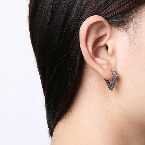 Stainless Steel Hypoallergenic Hoop Earrings for Men, Women, and Boys