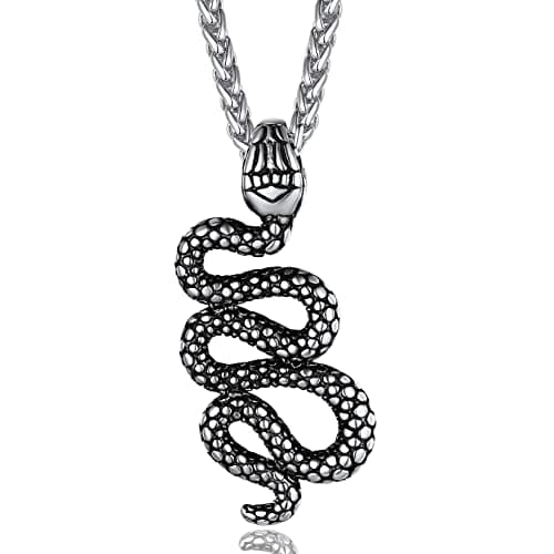 Retro Cobra Snake Necklace for Gothic Jewelry Fans