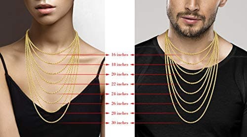 Miabella Italian 18K Gold Over Sterling Silver Braided Rope Chain Necklace