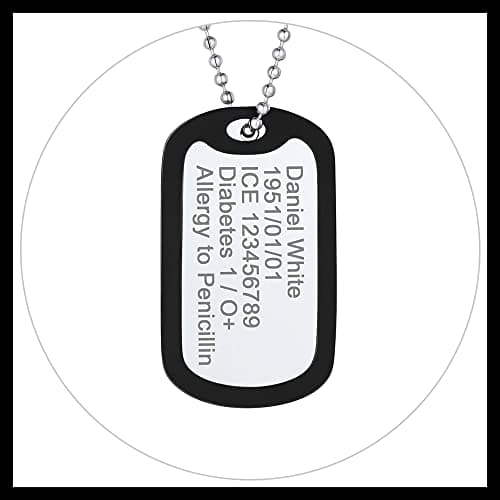PROSTEEL Stainless Steel Cross Jewelry Dog Tags Pendant