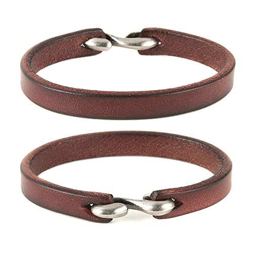 Adjustable Leather Cuff Bracelet: Steampunk Style Wristband