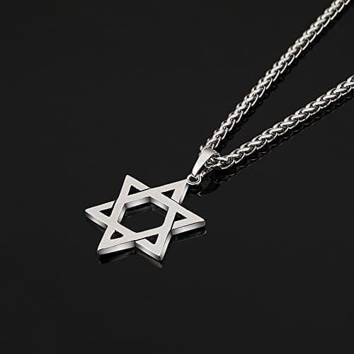Reizteko Silver Star of David Pendant Necklace Israel Jewelry