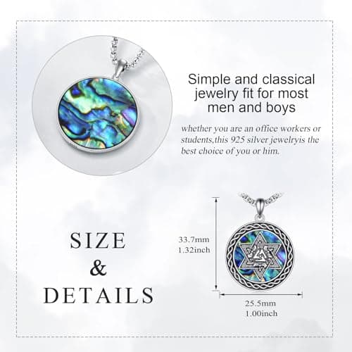 Nordic Viking Star of David Necklaces for Men and Women
