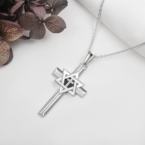 Sterling Silver Star of David Pendant Judeo-Christian Jewelry for Men & Women