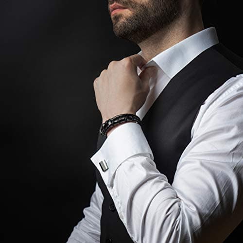 Premium Leather Bracelet for Men | Stainless Steel Clasp | Three Colors