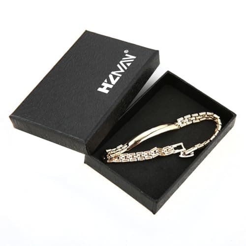 Minimalist 14K Gold Plated Link Bracelet for Women and Men