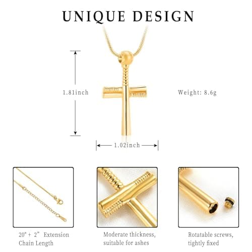 AIWENXI Baseball Ash Jewelry Pendant for Cremation Keepsake