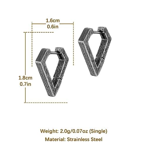 Stainless Steel Hypoallergenic Hoop Earrings for Men, Women, and Boys
