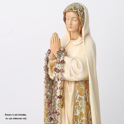 Buildclassic BC Catholic Our Lady of Fatima Statue, 12" H, Blessed Virgin Mary Figurine for Altar and Religious Gift