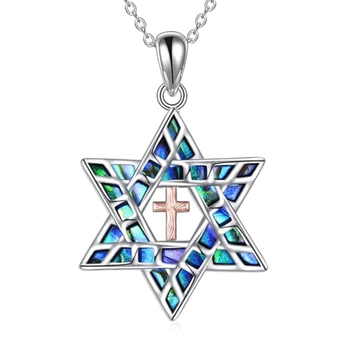 Star of David Necklace: Jewish Christian Jewelry Gift