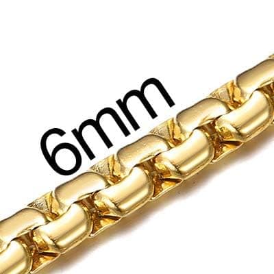 Men's Stainless Steel Cuban Link Chain Necklace, Silver/Black/Gold Plated, 4/6/9mm, 18-30 inches, Gift Jewelry