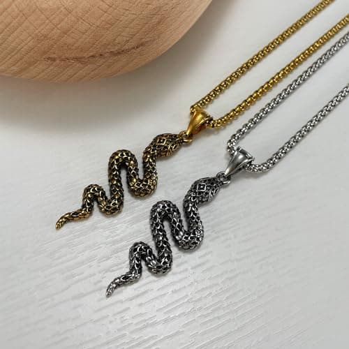Stainless Steel Multicolored Pendant Necklace for Men & Women Gift