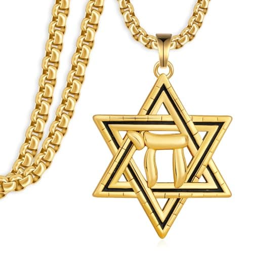 Sterling Silver Star of David Pendant Necklace for Men and Women - Jewish Jewelry Gift