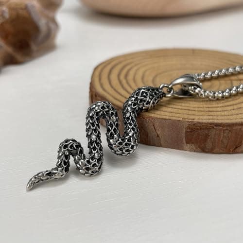 Stainless Steel Multicolored Pendant Necklace for Men & Women Gift