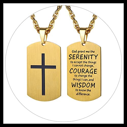 PROSTEEL Stainless Steel Cross Jewelry Dog Tags Pendant