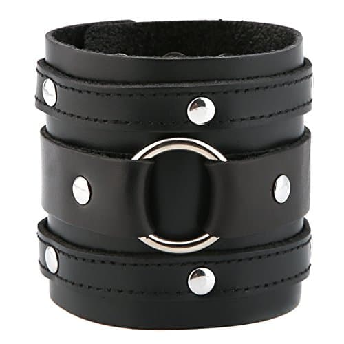 HZMAN Wide Cuff Gothic Punk Rock Wristband