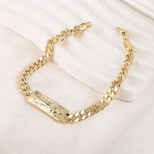 Virgin Mary Link Bracelet for Women