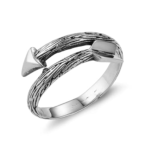 HZMAN Stainless Steel Retro Gothic Ring for Men & Women - Classic Jewelry Gift