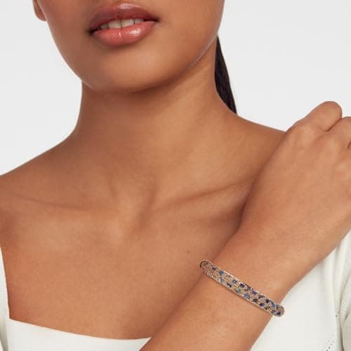 Chunky Gold Plated Stone Chips Cuff Bracelet for Women - Retro Gravel Agate Jewelry Gift