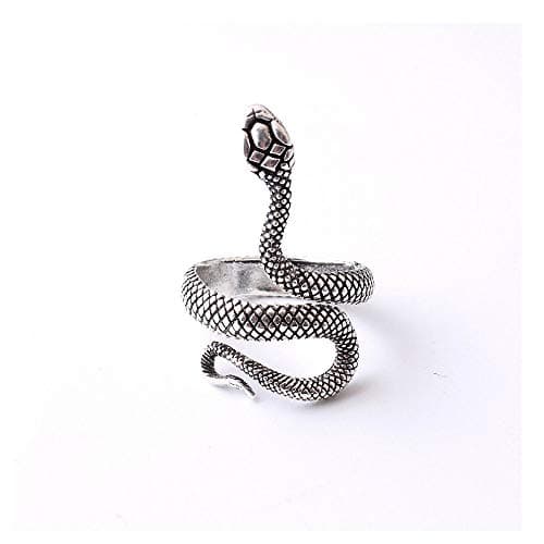 Acxico Punk Men's Adjustable Snake Finger Ring Jewelry