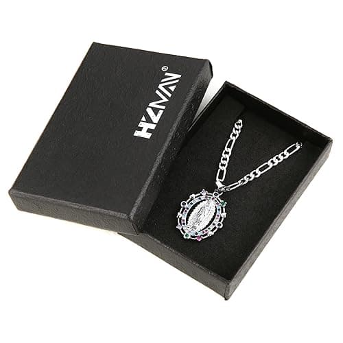 14K Gold Plated Virgin Mary Necklace for Women and Girls