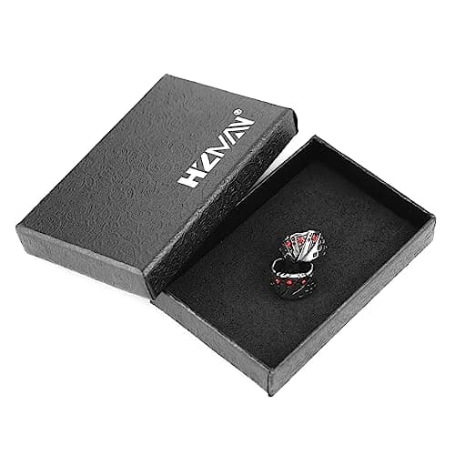 Stainless Steel Playing Card Ear Cuff Earrings for Men and Women - No Piercing Clip On Poker Earring