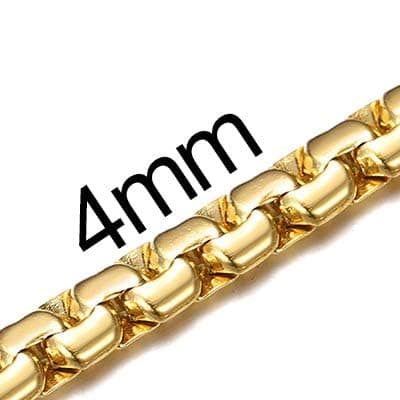 Men's Stainless Steel Cuban Link Chain Necklace, Silver/Black/Gold Plated, 4/6/9mm, 18-30 inches, Gift Jewelry