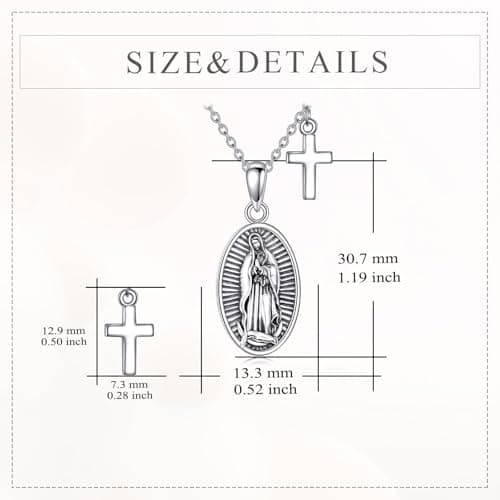 YONFQE Celtic Knot Sterling Silver Abalone Cross Pendant Jewelry for Women