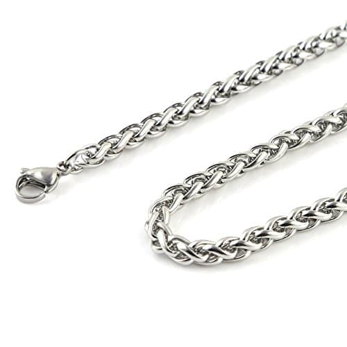 Mens Stainless Steel Cross Necklace