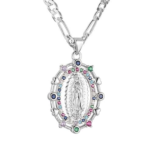 14K Gold Plated Virgin Mary Necklace