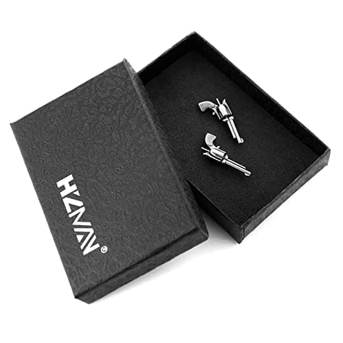 HZMAN Stainless Steel Gun Stud Earrings