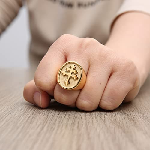 Stainless Steel Knights Templar Crusader Ring