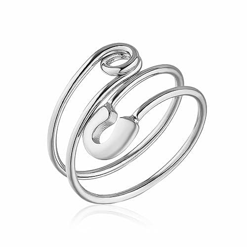 HZMAN 14K Gold Plated Open Stackable Ring for Women Adjustable Thumb Jewelry Gift