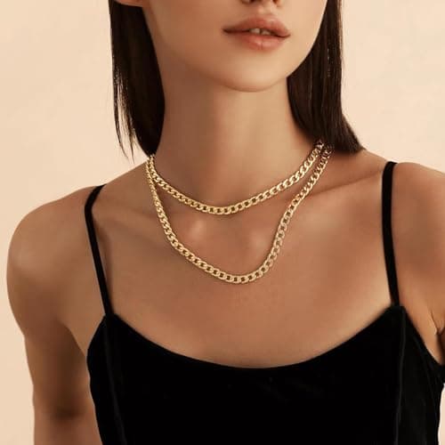 Men's Stainless Steel Cuban Link Chain Necklace, Silver/Black/Gold Plated, 4/6/9mm, 18-30 inches, Gift Jewelry