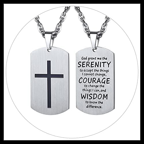 PROSTEEL Stainless Steel Cross Jewelry Dog Tags Pendant