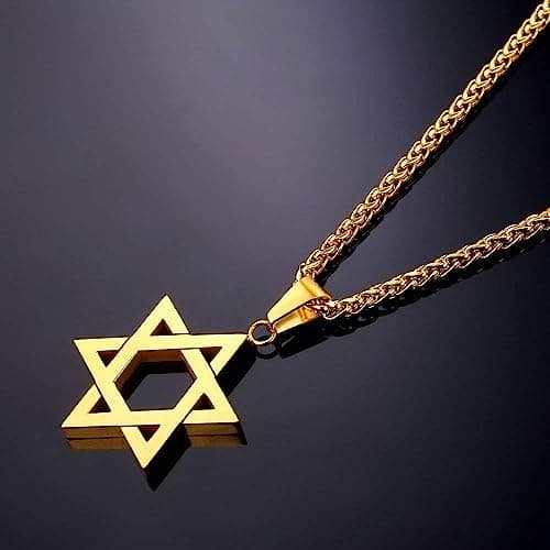 Hexagonal Star of David Necklace for Boys
