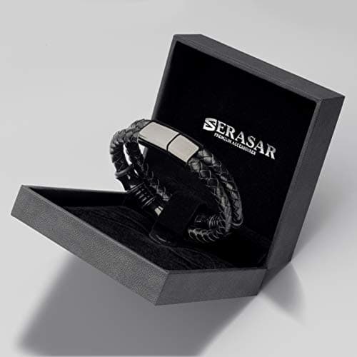 Premium Leather Bracelet for Men | Stainless Steel Clasp | Three Colors