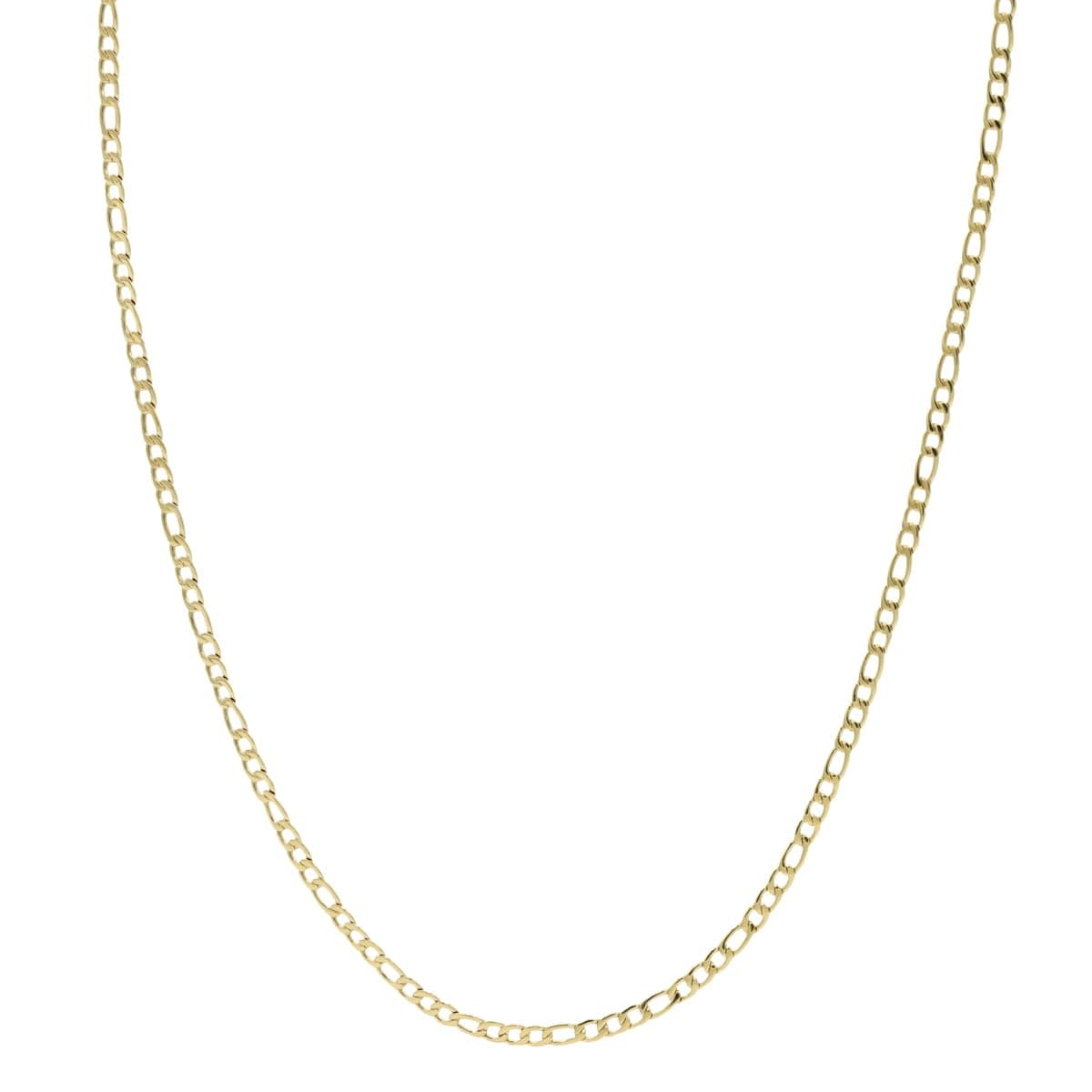 GLD Figaro Chain - 18K Yellow Gold, 3MM, 4MM, and 6MM