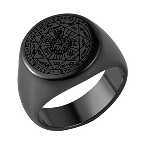 Seven Archangels Rings Stainless Steel Choker